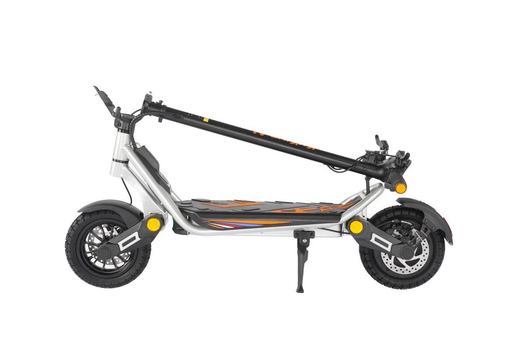 KuKirin A1 Electric Scooter, 10-inch Tubeless Tires, Dual Braking System, LED Headlight, Tail Light & Turn Signals, 48V Battery, Fast Charging