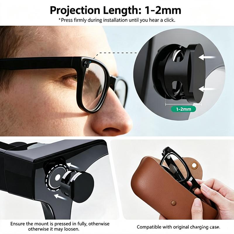 Регулируемая светозащитная крышка для умных очков Ray-Ban Meta HSTN для велоспорта