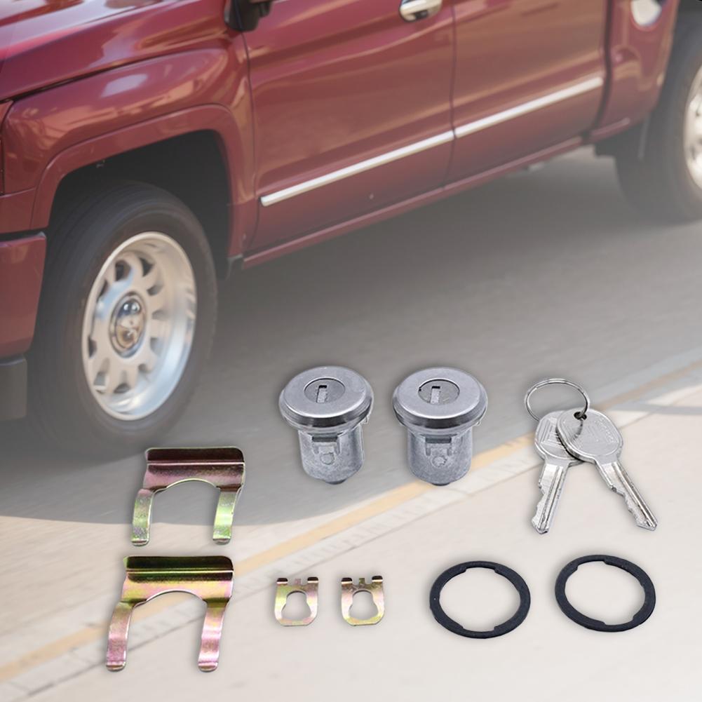 Комплект цилиндров дверного замка с ключами DL15802 Автомобильные аксессуары Цилиндр дверного замка для грузовика Chevrolet C10 C20 C30 1965-1987