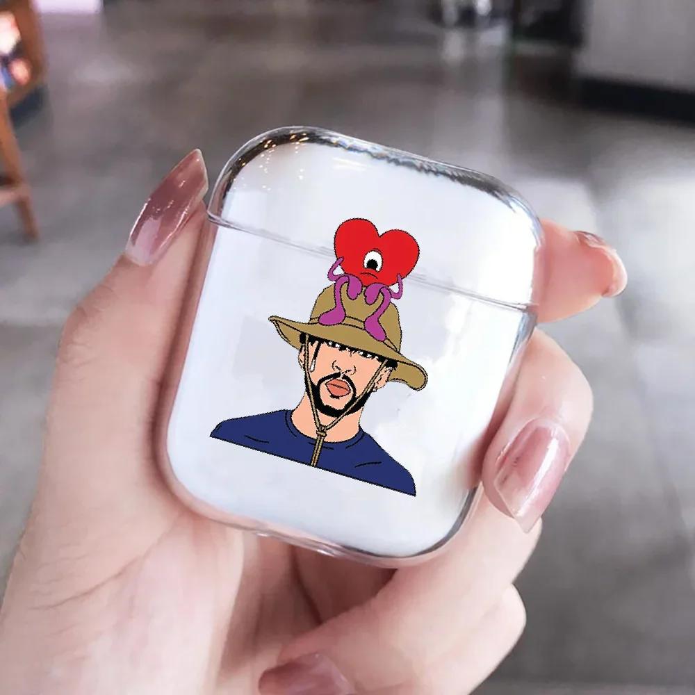 Yo Perreo Sola Bad Bunny Maluma Прозрачный чехол для наушников Airpods Pro 3 Bluetooth Зарядный кейс для Airpod 4 3 2 1 Защитная крышка