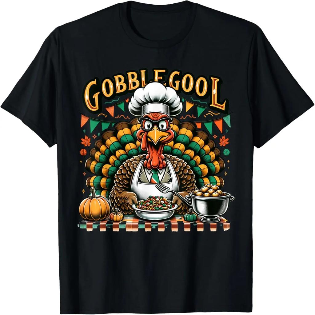 Смешная футболка на День Благодарения с индейкой Gobblegool