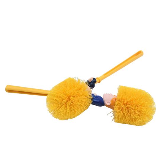 Туалетная щетка с длинной ручкой, эргономичная щетка для унитаза с основанием, простое в использовании чистящее средство для ванной комнаты, инструмент для уборки ванной комнаты