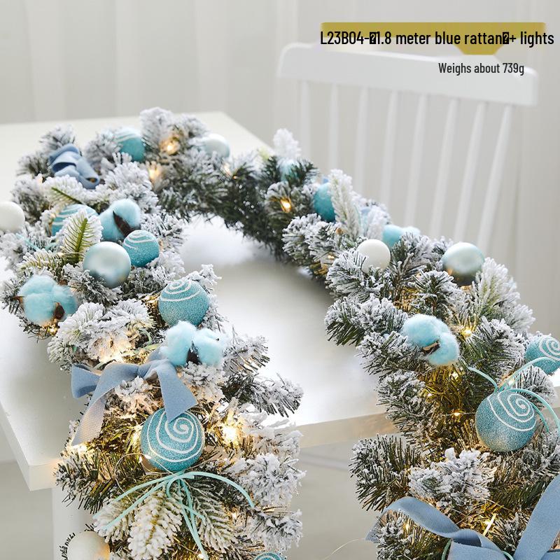 Christmas Snowflake Garland for Hotels, Malls, Windows, Doors & Stair Handrails