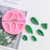 Leaf Shaped Kitchen Baking Tools 6 Holes Silicone Molds with Chocolate Molds Sugar Flipping Cake Decoration Molds Accesories
