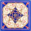 Luxury Brand 100% Twill Silk Scarf ChainsTassel Square Scarf New Design Print Kerchief Women Neck Shawl Wraps Echarpe 130cm