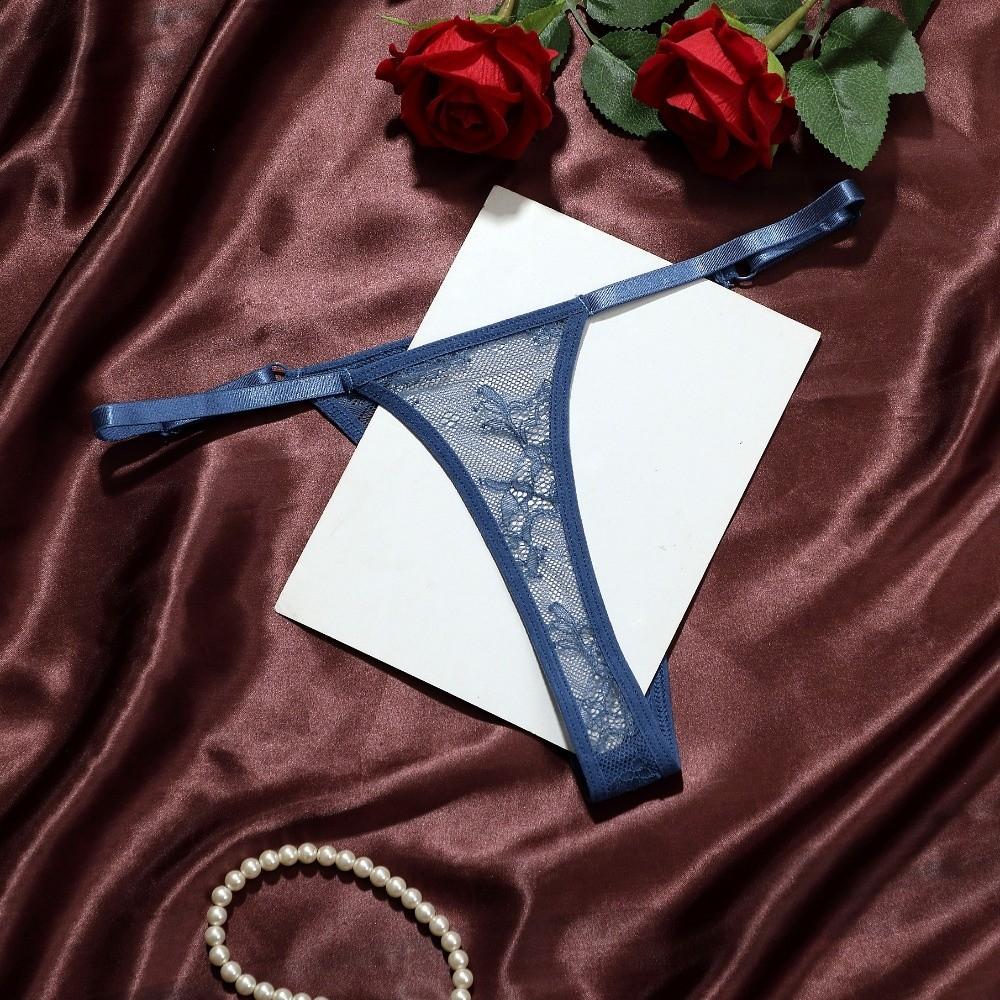 Low Waist Lace Mesh Thong Thin T-Back Panties Fashion Women Underwear Girls
