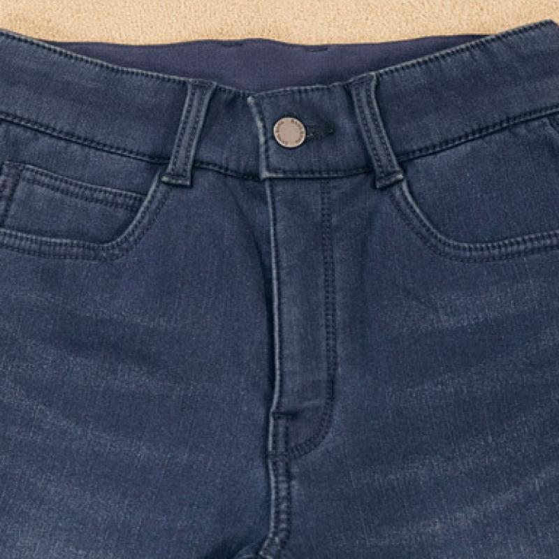 Bang Bang Women S Mink Boa Bonded Fleece Denim Navy