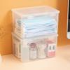 1PC Large Capacity Mask Storage Box Household Desktop Transparent Storage Box Medication And Miscellaneous Transparent Storage