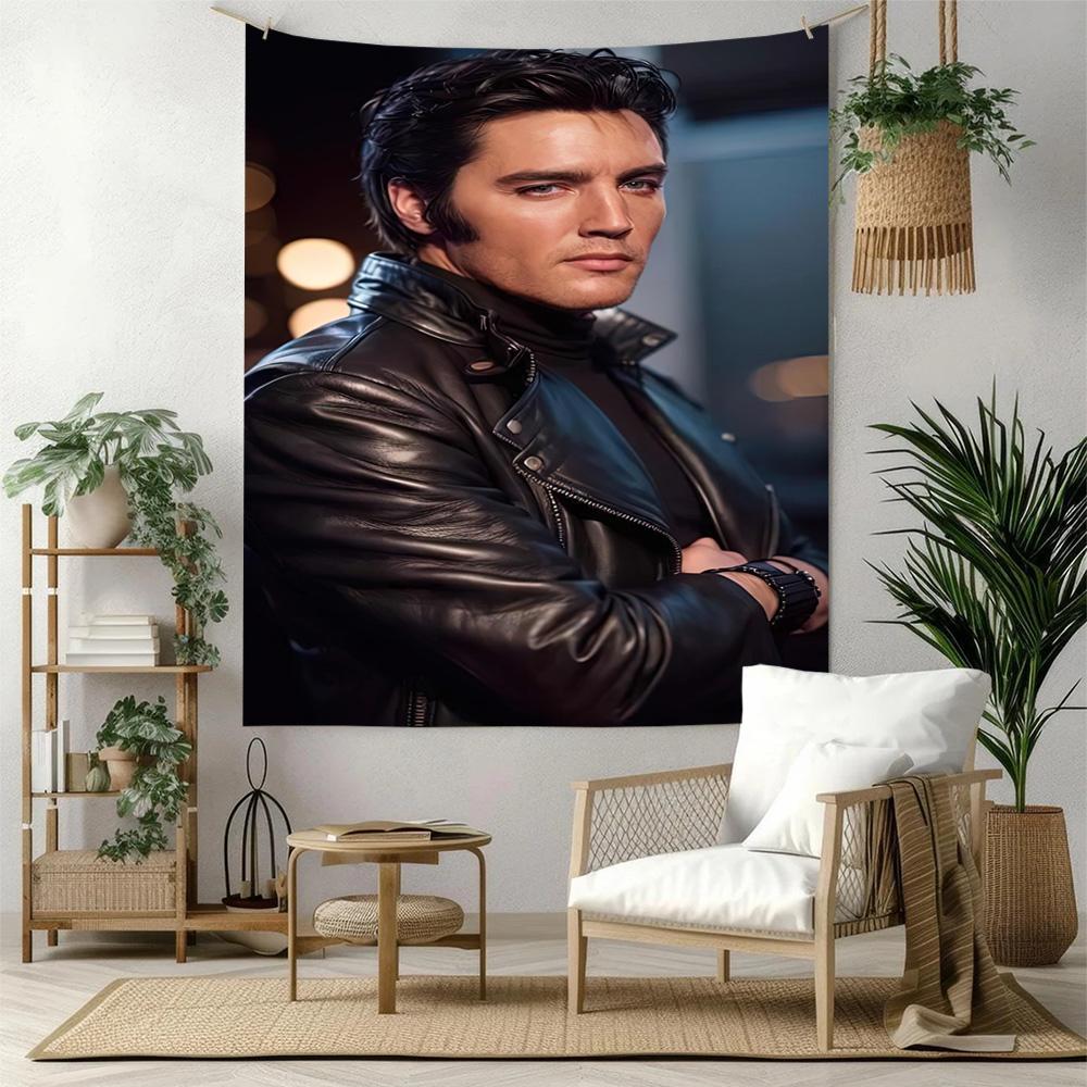 Elvis Wall Decor Tapestry Art For Pet Memorial Birthdaywedding Party Backdrop Family Gift