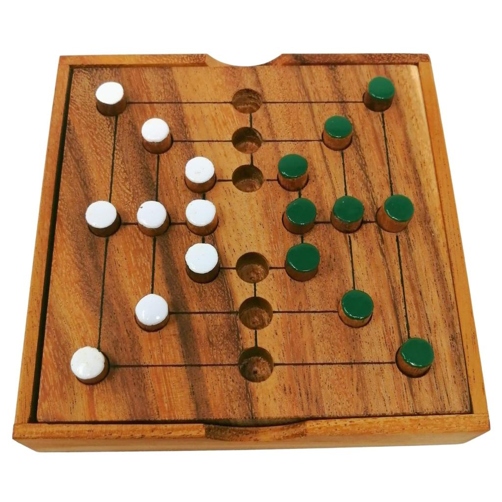 KINOKINO Nine Men's Morris Wooden Board Game
