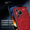 Для Huawei Pura 70 70 Pro 70 ProPlus 70 Ultra Чехол для телефона из ПУ кожи с магнитным кольцом, мягкими краями, защитой от падений и отпечатков пальцев