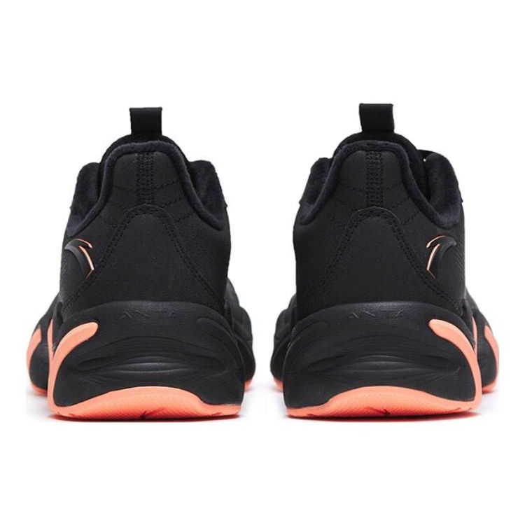 Anta Not Stop Fleece Casual Soft Sole Shock Absorption Non-Slip Wear-Resistant Breathable Warm Low-Top Running Shoes Women Sneaker 122245523-3