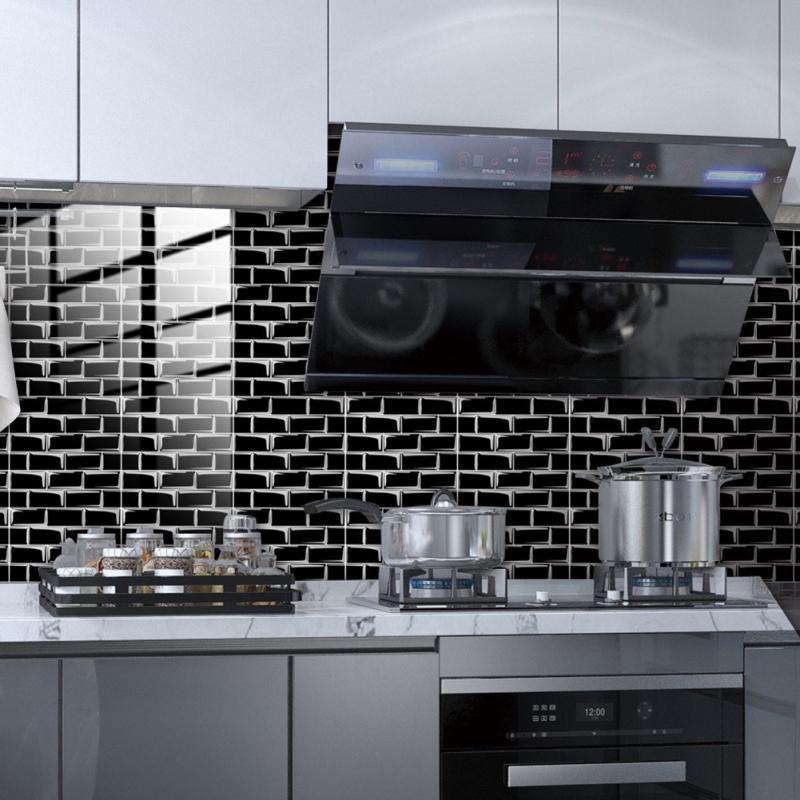 10 шт. наклейки на плитку кирпичный узор самоклеящаяся пленка для плитки наклейка на стену 20 х 20 см для ванной комнаты