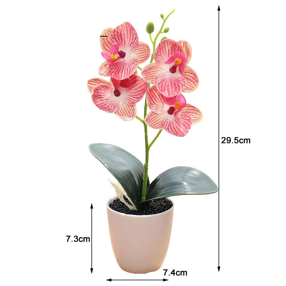 Материал ABS Искусственная орхидея Оранжево-красный Розовый Плюс Белый Белый Плюс Роза