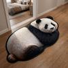 Non-Slip Home Decor Carpet 2D Cartoon Carpet Cute Panda-Shaped Area Rug  Bedrooms