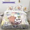 We Bare Bears Pattern Bedding Quilt Set  Home Decoration  Gift (1 * duvet cover + 2 * pillowcase  without core)