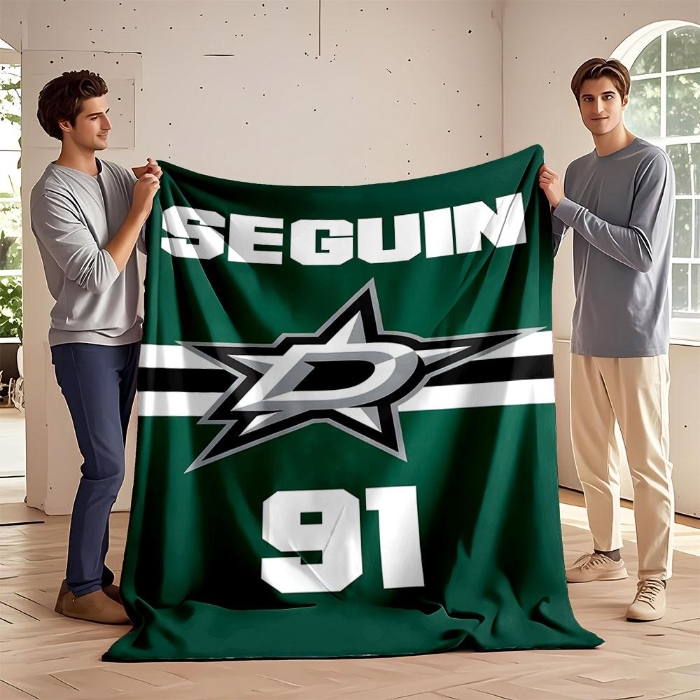 Dallas Stars Inspired Blanket Design print blanket soft and cozy perfect for the living room bed sofa or a nap,gift