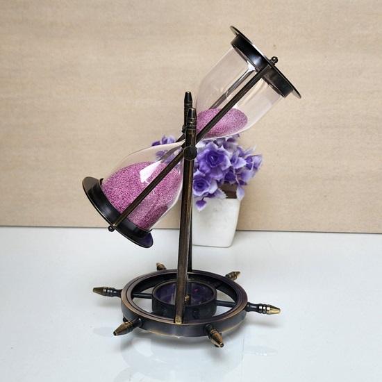 5 минут морские розовые песочные часы с компасом, подарок на Хэллоуин, рождественский подарок, подарок для дома и декора, подарок на день рождения унисекс