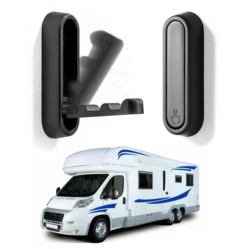 For RV Bathroom Home Camper Caravan RVInterior Accessories Aluminium Alloy Foldable Clothes Hook Storage Camper Van Accessories