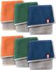 Bloom Imabari Towel Сертифицированный набор Канвас Сделано в Японии Платки, 6 шт., Платки, 100% Хлопок, Женские и Мужские, Компактные, (Современный)