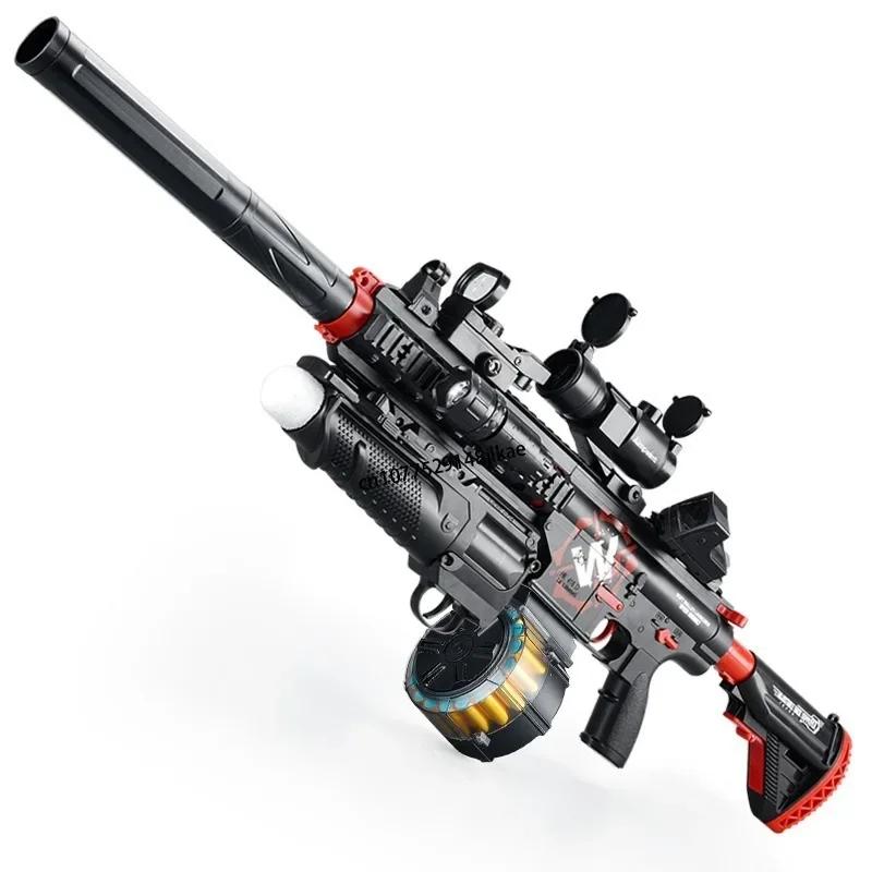 Новая модель M416 полностью автоматический пистолет для метания мягких пуль электрический комбинированный ручной автоматический игрушечный пистолет для метания пуль