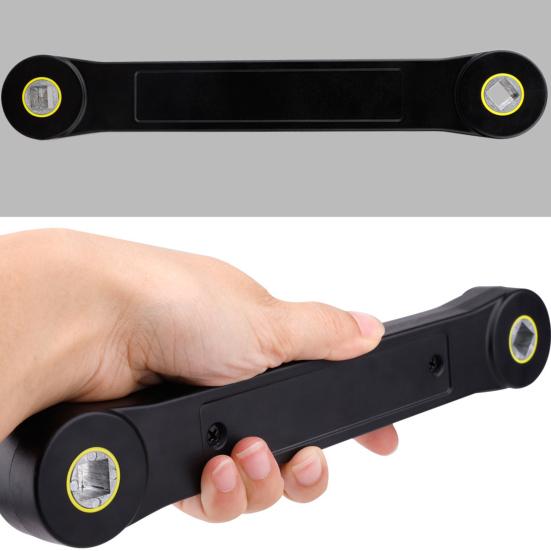 Автомобильный динамометрический ключ с набором переходников для торцевых головок, компактный, портативный, сверхпрочный, с узким доступом