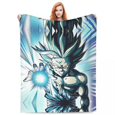 Одеяло Gohan Dragon Ball Z Goku Vegeta DBZ Wool Awesome Warm Throw Blanket для покрывала Spring Autumn