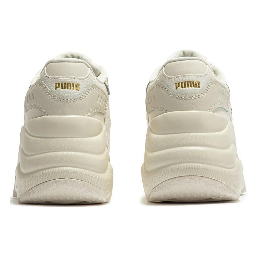 Puma Pulsar Wedge Cat Logo - Whisper White Aruba Blue Women Sneakers Cream 392710-01