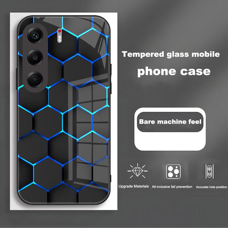 Capa For Tecno Camon 40 Pro Case Hard PC Tempered Glass Phone Cover For Tecno Camon 40 4G Camon40 Pro Shockproof Bumper Fundas
