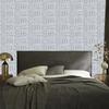 Polynesian Geometric Pattern Wallpaper Light Gray and Gray 50x1000