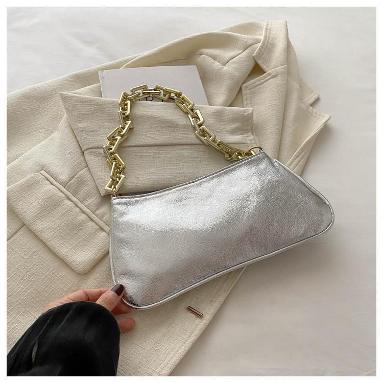 Stylish Chain Strap Women's Underarm Bag Chic Colorful Shoulder Bag For Summer 2024