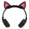 CL107 Cat Ear Foldable Music   USB Headphone Earphone with LED Light for PC Mobile Phone