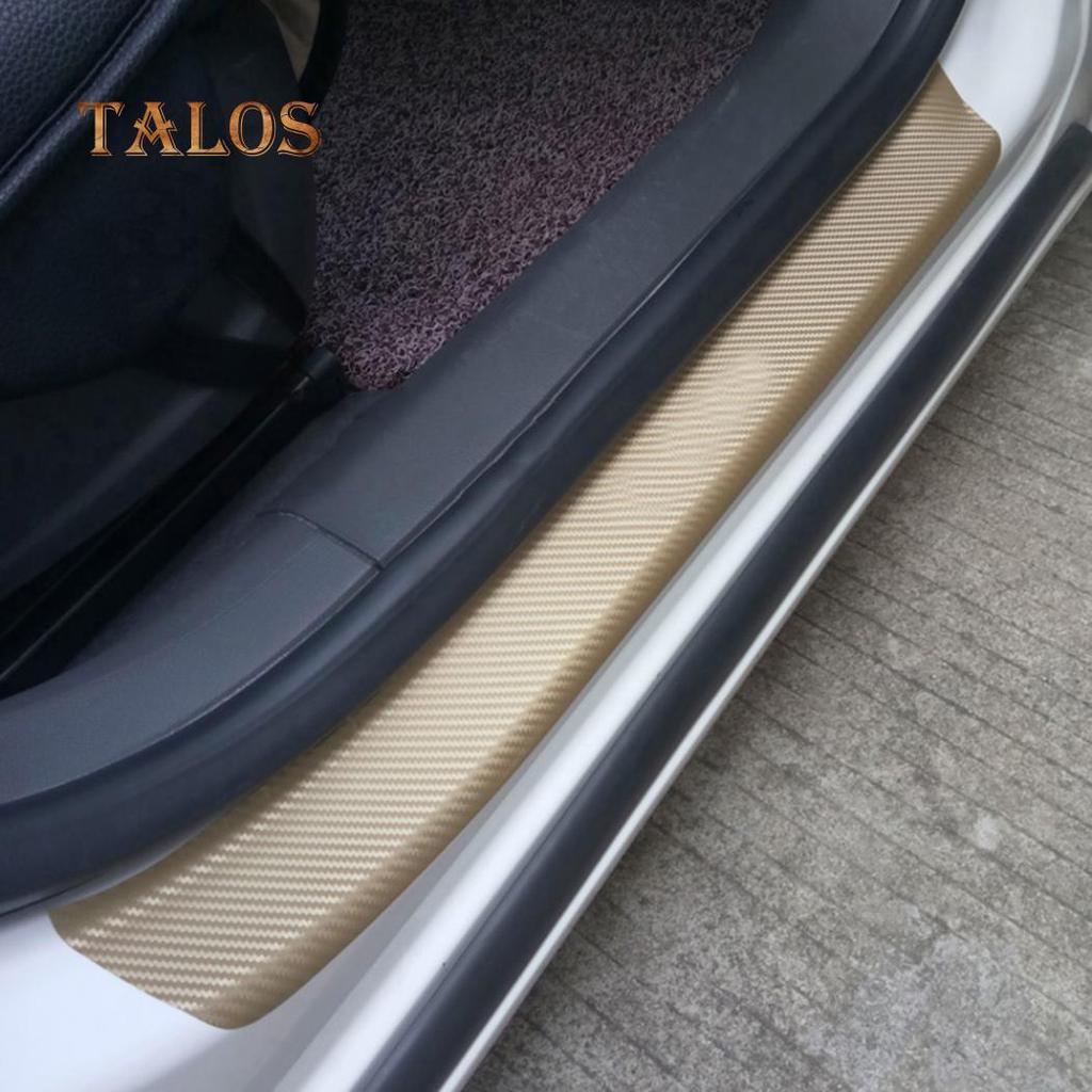 Универсальная защитная наклейка на порог автомобиля из углеродного волокна с защитой от царапин, автомобильные аксессуары