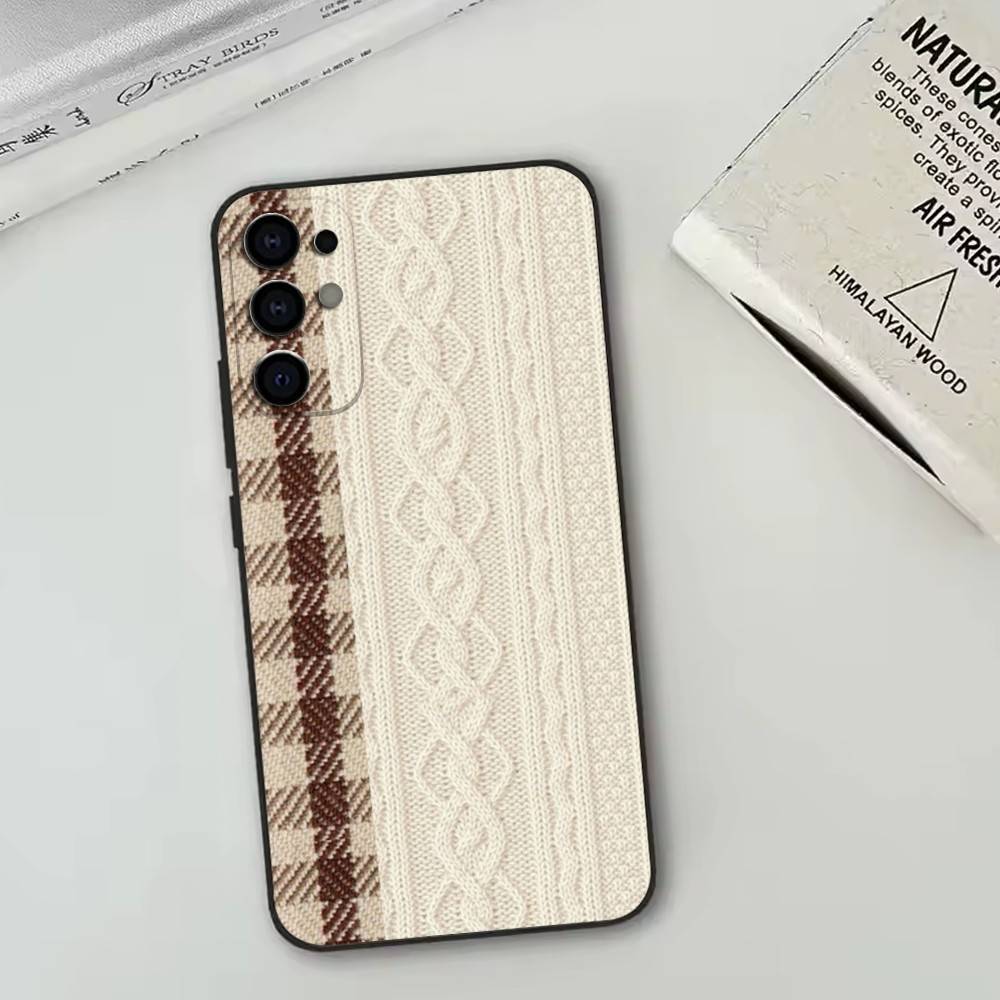 Стиль сетки с разрезами Чехол для телефона Samsung S25, S24, S21, S22, S23, S30, Ultra, S20, Plus, Fe, Мягкий силиконовый черный чехол