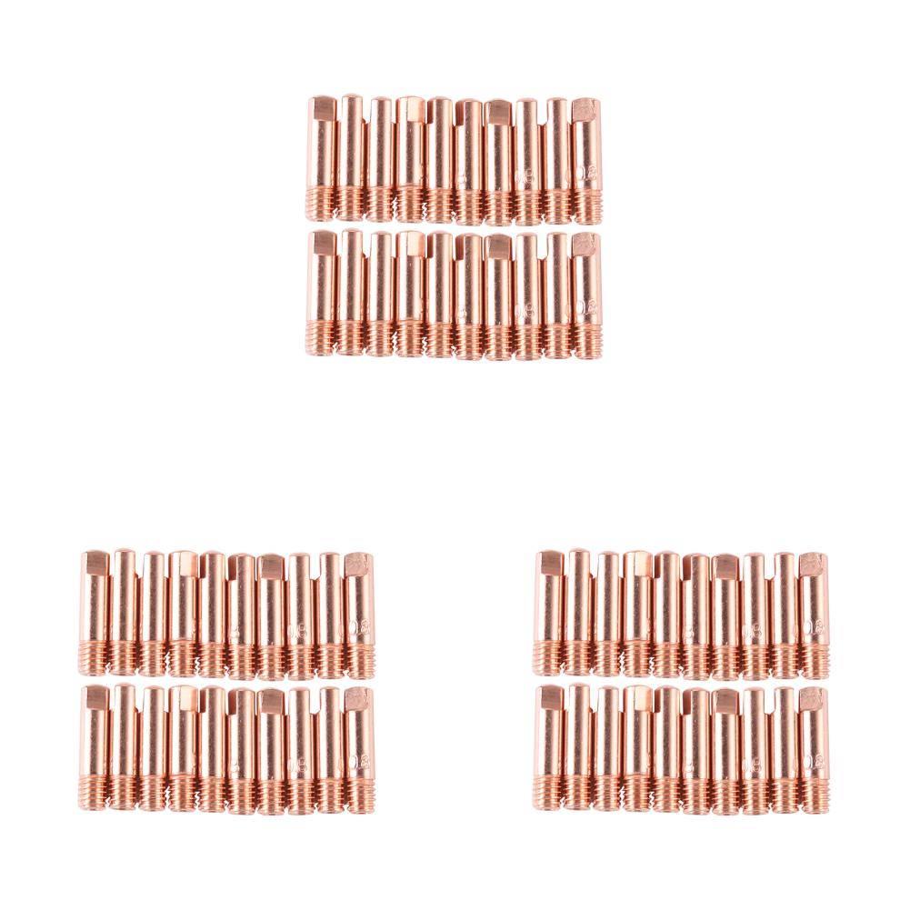 60 шт. 0,8/1/1,2 мм Газовое сопло MIG/MAG Сварочное сопло Контактные наконечники Газовый рассеиватель Соединитель Держатель Проводящее сопло Паяльные инструменты