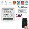16A Wifi Smart Switch 2 Way Wireless Control DIY Light Switches Mini Smart Breaker Smart Life Control Support Alexa Google Home