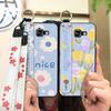 Back Cover Wristband Phone Case For Samsung Galaxy A510/A5 2016/SM-A510F Anti-dust Kickstand Waterproof Flower Durable
