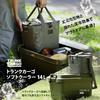 RISU Soft Cooler, Trunk Cargo Cooler Box, Moss Gray, 14L, Foldable, Large Capacity, Lightweight, Waterproof, Perfect for Camping and Outdoors, GHON207