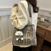 Tote Bag Large-capacity Bag Women's Leisure New Autumn and Winter Shoulder Bag 2025 Letter Fashion Lazy Style Underarm Bag