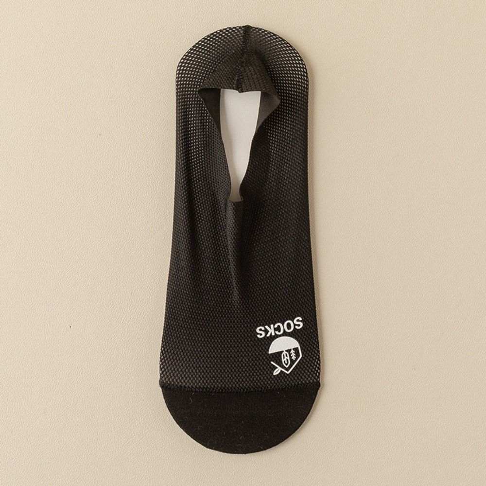 Fashion Simple Breathable Invisible Comfortable Sock Slippers Mesh Socks Man Socks Solid Color