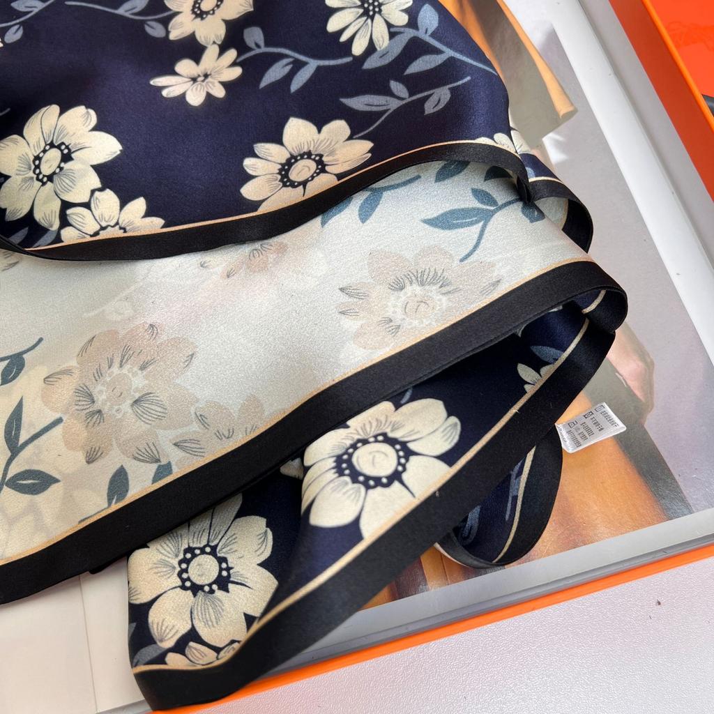 100% Mulberry Silk Authentic Silk Satin Streamer Long Tie Decorative Mulberry Silk Scarf Silk Scarf Women