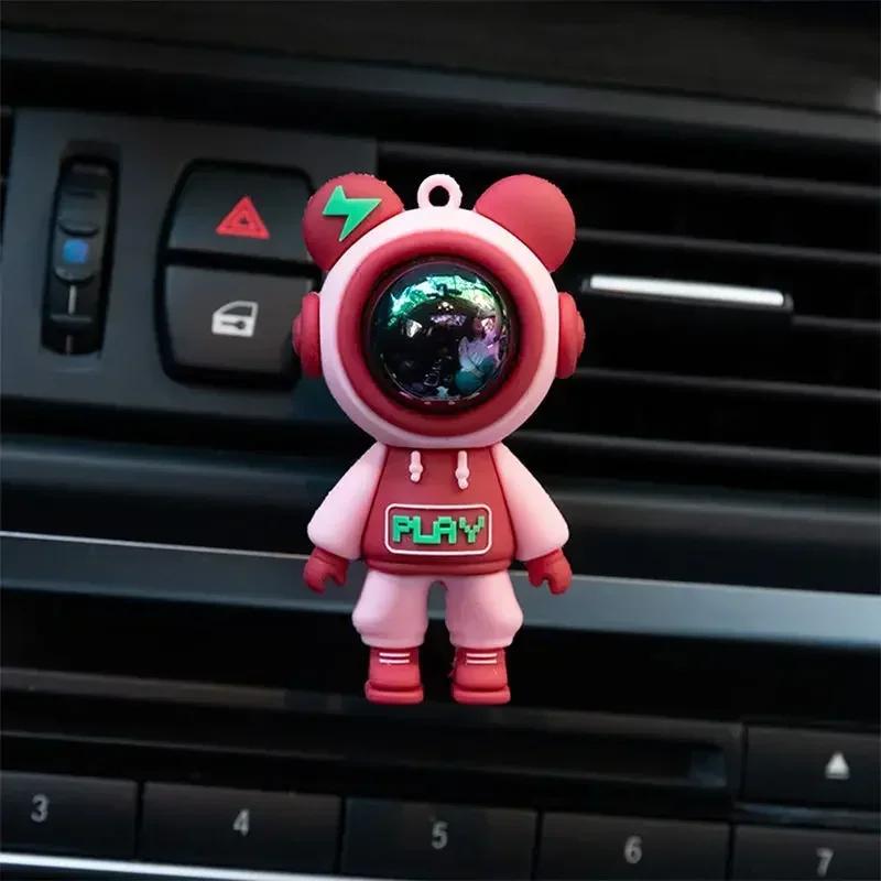 Car Air Conditioning Air Outlet  Perfume Clip Cartoon Astronaut Air Outlet Car Aromatherapy Clip Car Interior Accessories Gadget