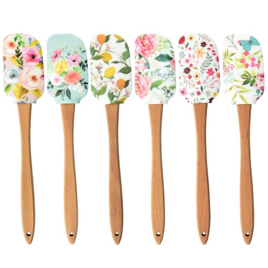 Скребок для торта, цветной, устойчивый к царапинам, силиконовый, портативный, десертный крем, лопатка, бытовые принадлежности