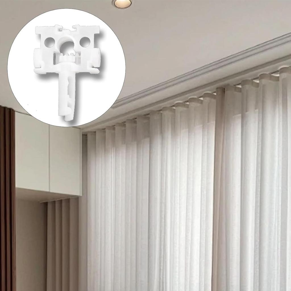 12 PCS Vertical Blinds Repair Kit Carrier with Stem, Vertical Blind Repair Replacement Blinds Vertical Slats for Sliding Glass Doors Carrier Clips