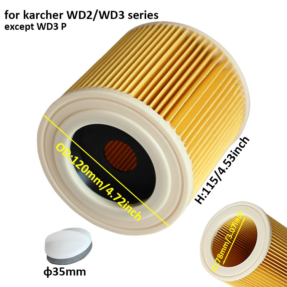 Мешок для пыли Фильтр для аксессуаров karcher MV3 WD3 WD3200 WD3300 A2204 A2656 WD3.500P SE4001 SE4002 Запчасти для пылесоса