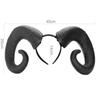 Long Halloween Ox Horn Headband Goth Gothic Cosplay Headpiece Funny Party Photo Props