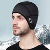 Зимняя велосипедная шапка-подкладка с отверстиями для очков, защита ушей, эластичная, нескользящая, сохраняющая тепло, ветрозащитная шапка-чепец для езды на велосипеде, бега, катания на лыжах