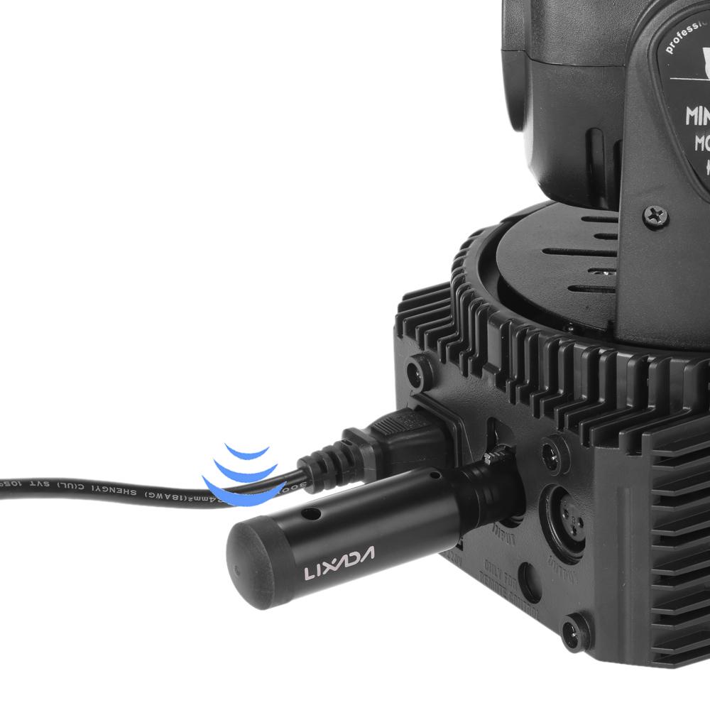 Lixada перезаряжаемый 2,4G ISM DMX512 беспроводной 3-контактный гнездовой приемник для освещения сцены PAR