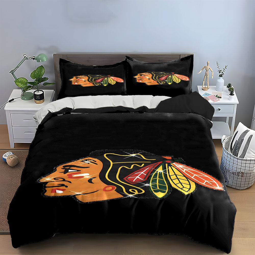 "Tribal Chief with Colorful Feathers" Print Bedding Set Duvet Cover Pillowcases (1* Duvet Cover 2* Pillowcases Do Not Include Comforter)