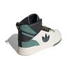 Adidas Originals Drop Step XL Leather Non-Slip Wear-Resistant Mid-Top Sneakers Unisex Sneakers Black Green GW6189